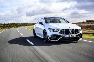 Mercedes-AMG CLA45 S 4Matic+ Aerodynamic Package 2020 года  (UK)